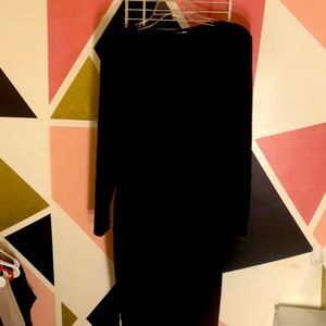 Fashion Nova 1x black wrap front jumpsuit